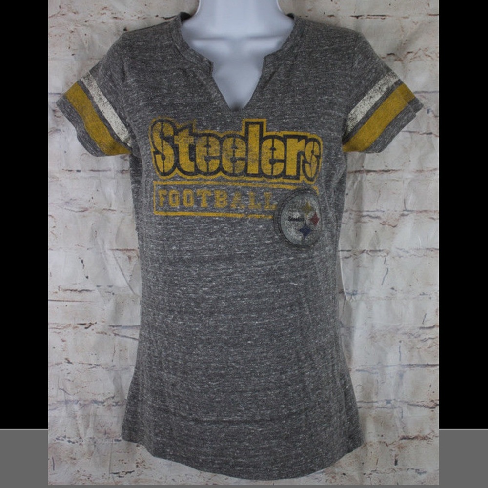 NFL Pittsburgh Steelers Notch Neck Tee